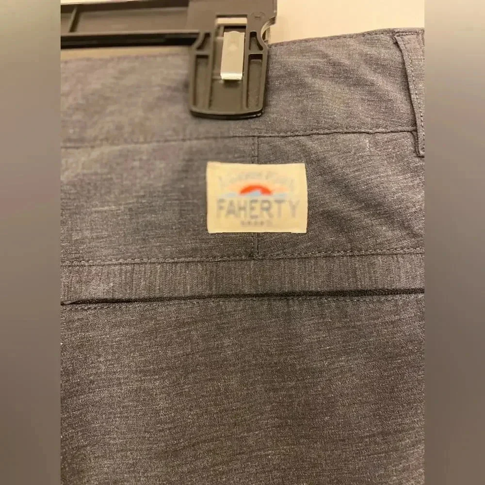 Faherty All Day Shorts Gray Size 33